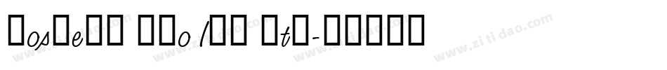 Roswell Two ITC Std字体转换